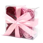 Set of 9 Soap Flowers - Pink  Roses  (LSF-08)