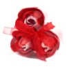 Set of 3 Soap Flower Heart Box - Red Roses  (LSF-13)