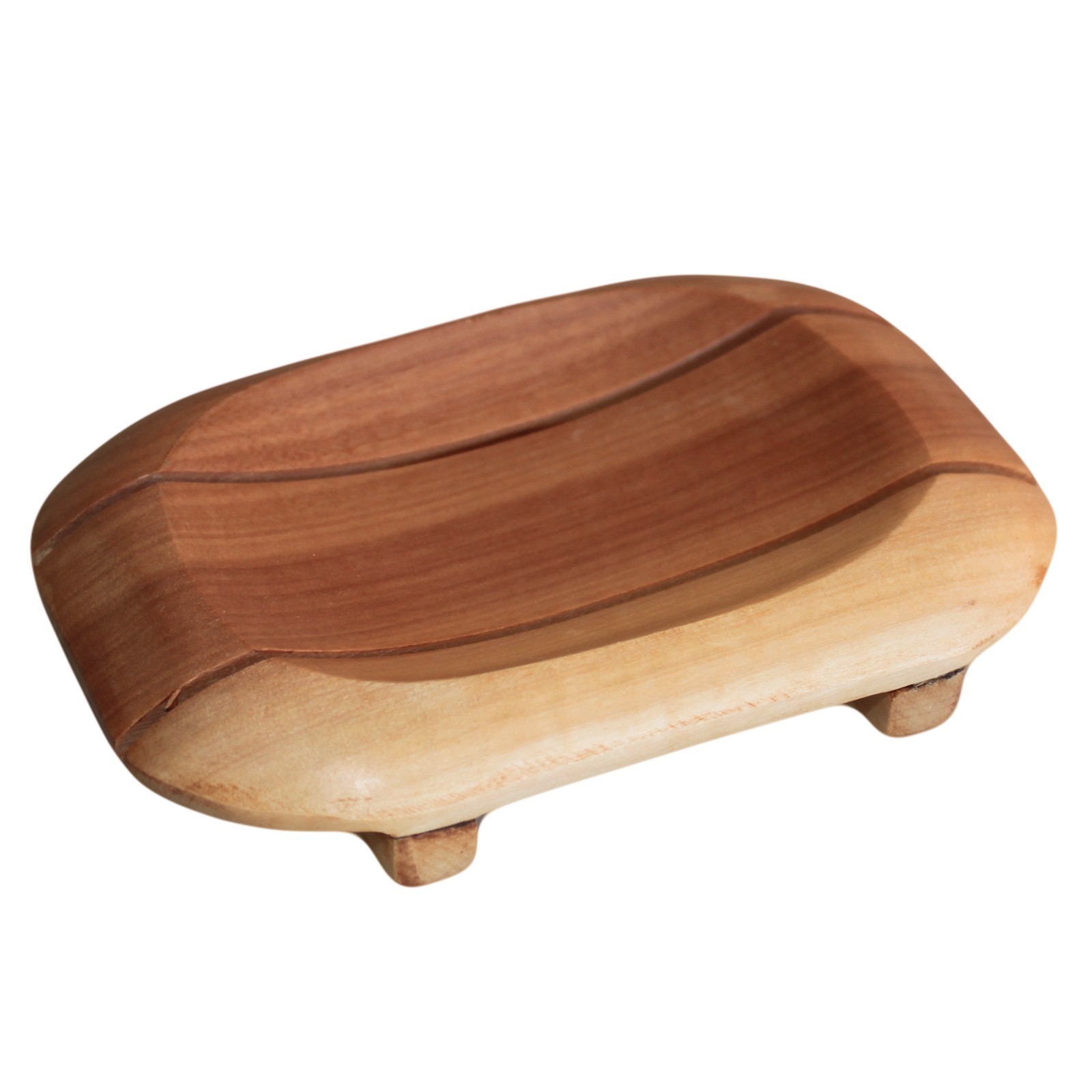 Classic Mahogany Soap Dish - Oval in Rectangle  (MSD-03)