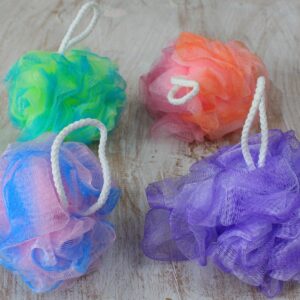 Pretty Variegated  Scrunchies 4 asst (display tube) - 40gm  (SCRDT-03)