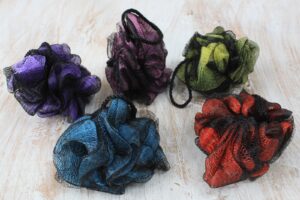 Parisian Luxury Scrunchies 5 asst (display tube) - 35gm  (SCRDT-04)
