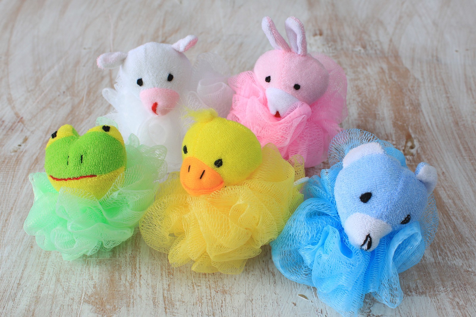 Cotton Animal Scrunchies 5 asst (display tube) - 27gm (SCRDT-05)