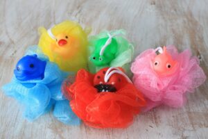 Squeaky Toy Scrunchies 5 asst (display tube) - 30gm  (SCRDT-06)