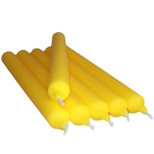 Citrus Yellow Dinner Candles Bulk (100)  (DCBulk-15)