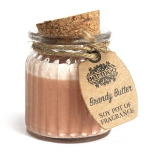 Brandy Butter Soy Pot of Fragrance Candle (SoyP-12)
