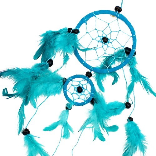 Bali Dreamcatcher - Medium Round - Turq/Pink/Purp  (BDC-08)