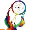 Bali Dreamcatcher - Medium Round - Rainbow  (BDC-09)