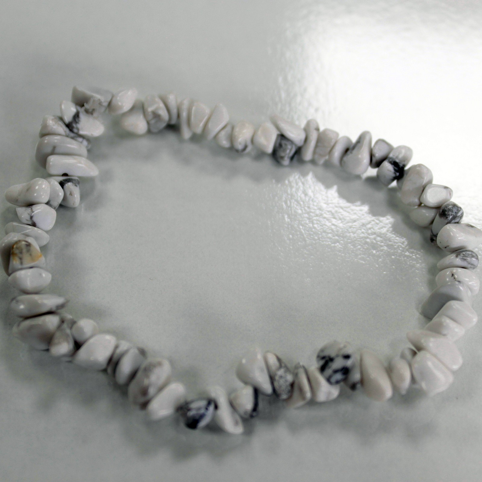 Chipstone Bracelet - White Jasper (AWCB-03DS)