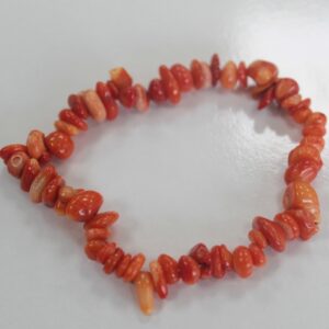 Chipstone Bracelet - Coralite Stone  (AWCB-12DS)