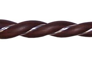 Twisted Wood and Rock Quartz Wand  (HWand-01)