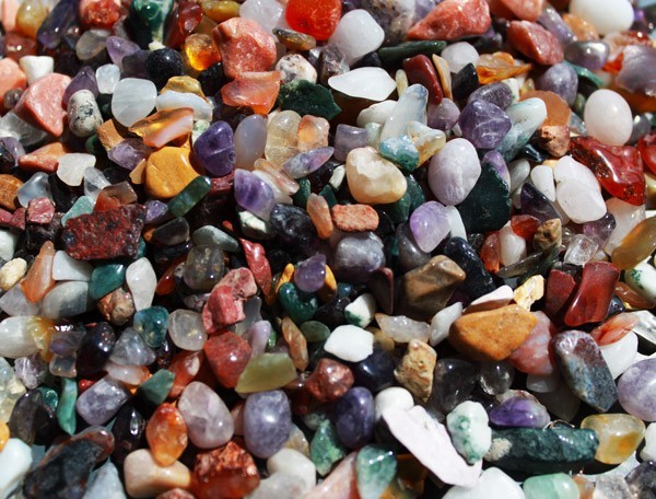 Mixed Natural Gemstone Chips - 1KG  (NMGC-01)