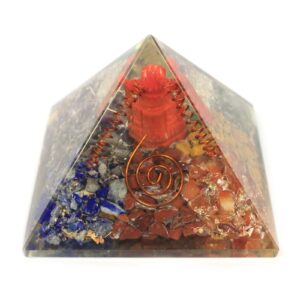 Lrg Orgonite Pyramid 70mm - Ganesh  (ORGN-04)