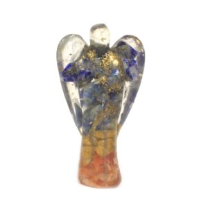 Orgonite Angel 50mm - Gemchips & Copper  (ORGN-10)