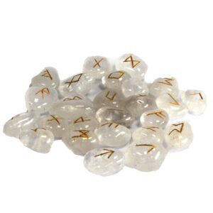 Indian Runes in Pouch - Crystal (Rune-33)