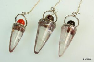 Rock Crystal Cone & Silver Ring - Asst  (SpecMP-31)