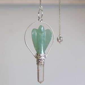 Angel Pendulum with Ring- Green Aventurine  (SpecMP-51)