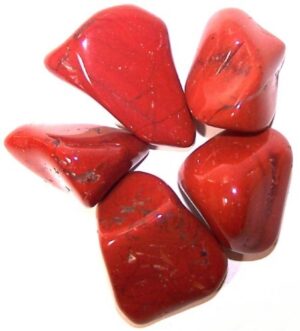 Pack of 24 L Tumble Stone - Jasper - Red  (TBm-05)