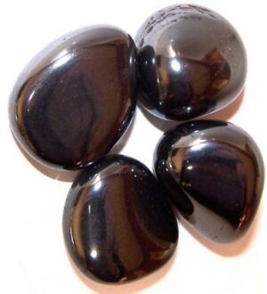 Pack of 24 L Tumble Stones - Hematite (TBm-21)