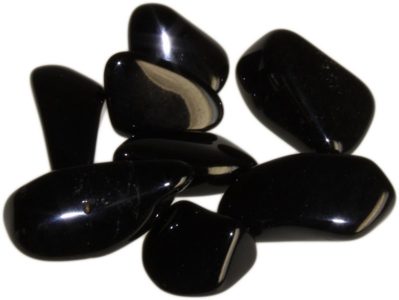 Pack of 24 L Tumble Stones - Black Tourmaline (TBm-43)