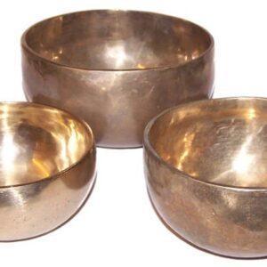Set of 3 Handmade Brass Singing Bowls  (Tib-54)