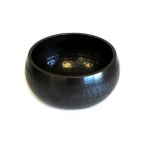 Small Black Beaten Bowl - 14cm  (Tib-84)