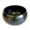 Lrg Black Beaten Bowl - 18cm  (Tib-86)