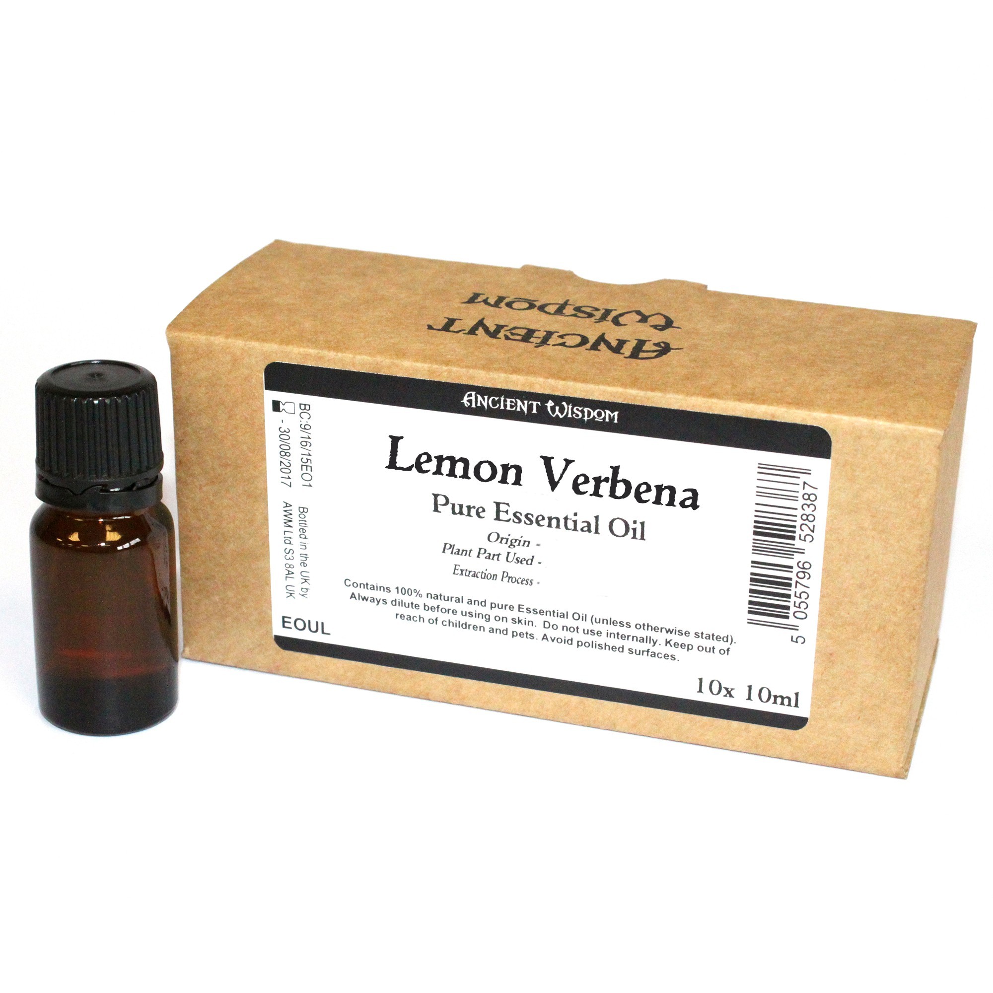 10x 10ml Lemon Verbena Essential Oil Unlabelled (EOUL-64)