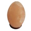 Salt Lamp Egg - Wooden Base  (QSalt-28)